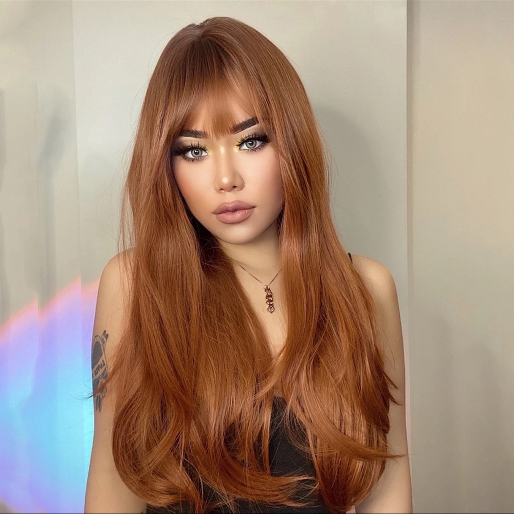Red Brown wig